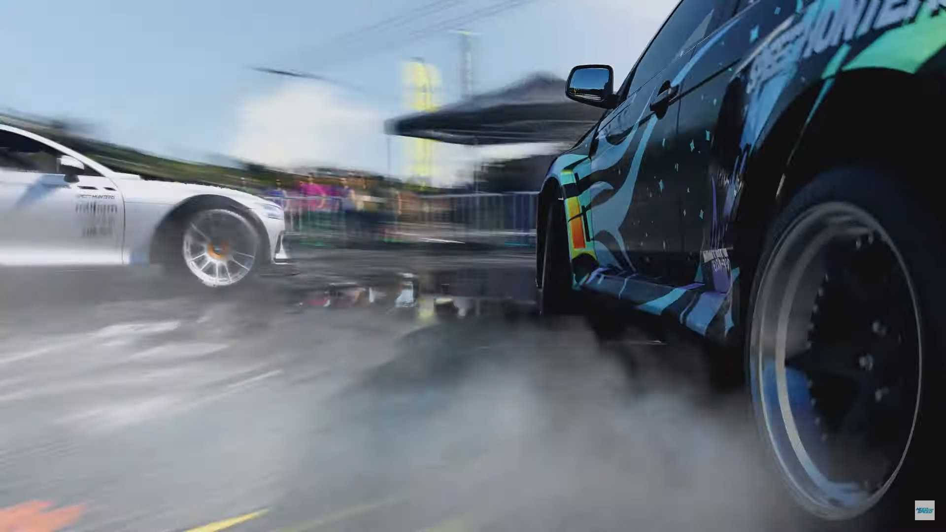 Need For Speed Heat, drift cars, wet track, Full HD Desktop Wallpaper