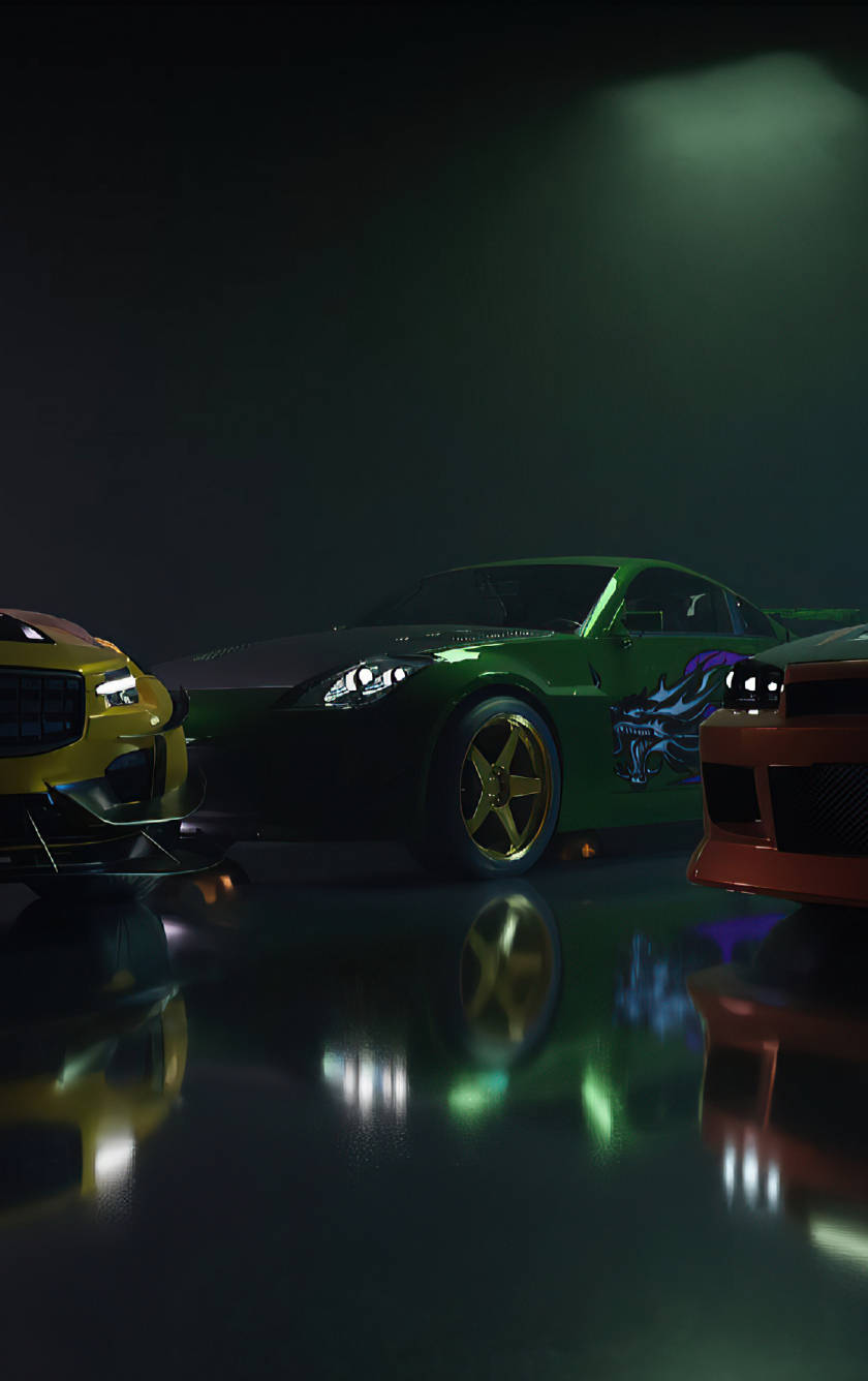 Need For Speed, sports cars, darkness, HD Phone Wallpaper