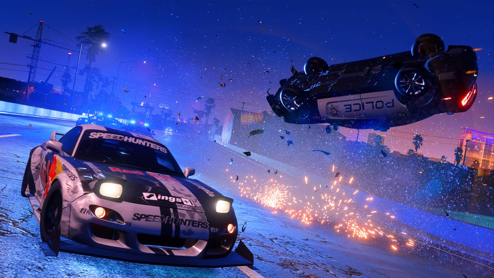Need For Speed Payback, police car, race car, Full HD Desktop Wallpaper