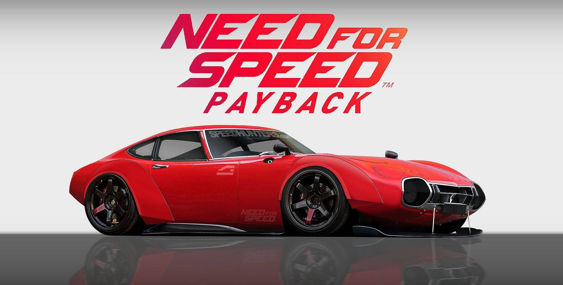 Need for Speed Payback, red sports car, black rims, Full HD Desktop Wallpaper