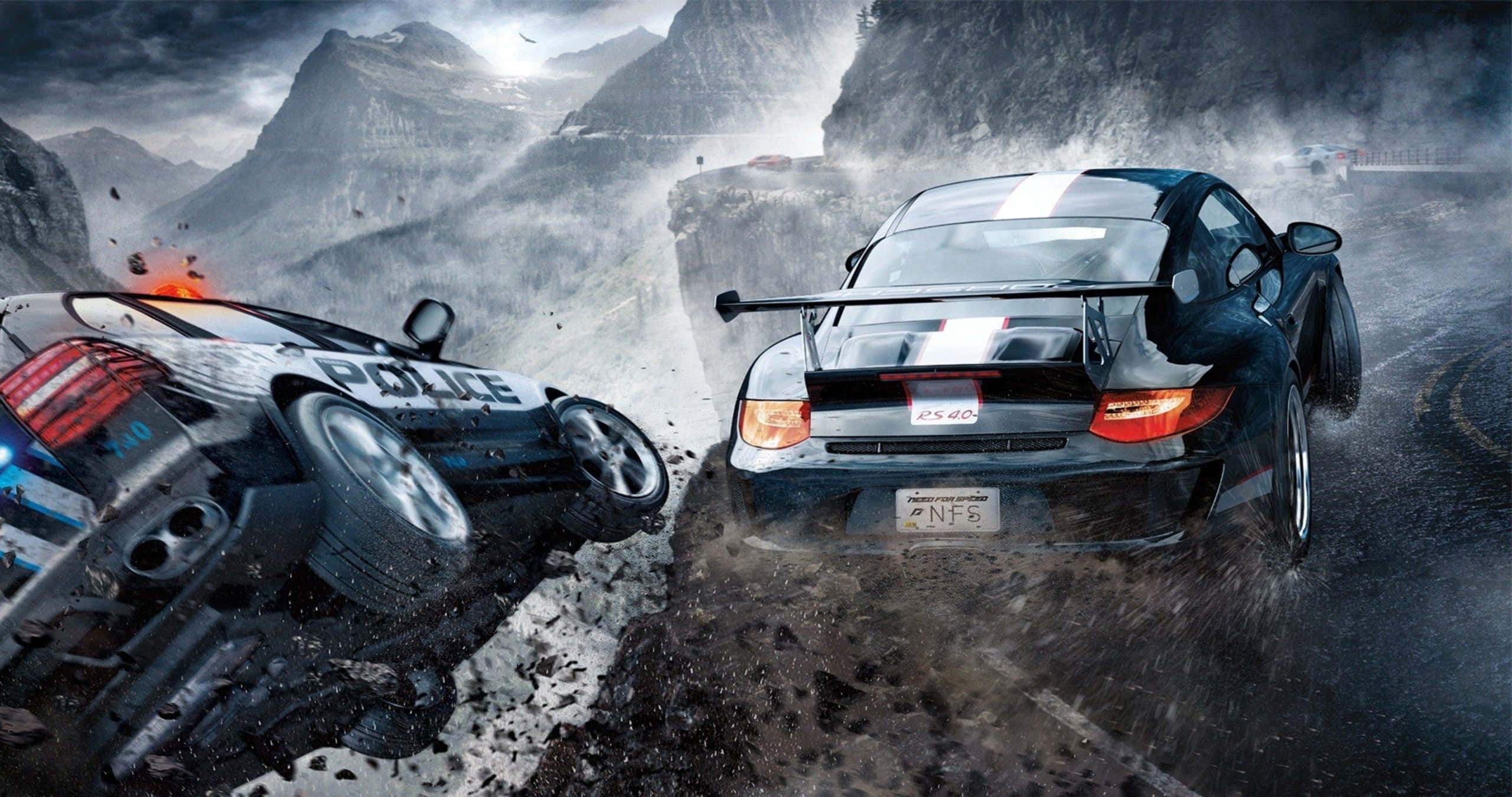 Need For Speed, PC, black sports car, 2K Desktop Wallpaper