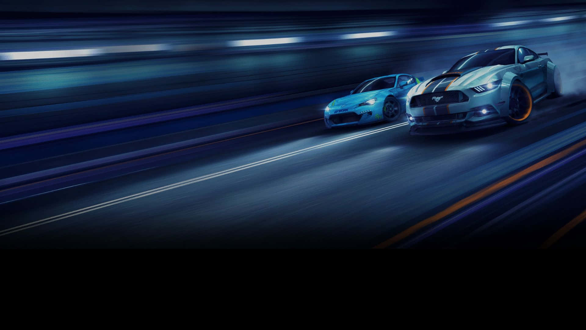 Need For Speed PC, muscle cars, dark road, Full HD Desktop Wallpaper