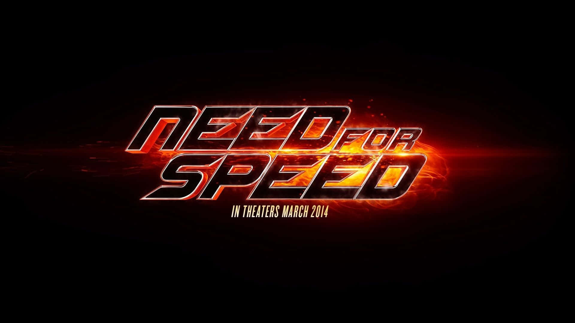 Need for Speed, black background, glowing fiery text, Full HD Desktop Wallpaper