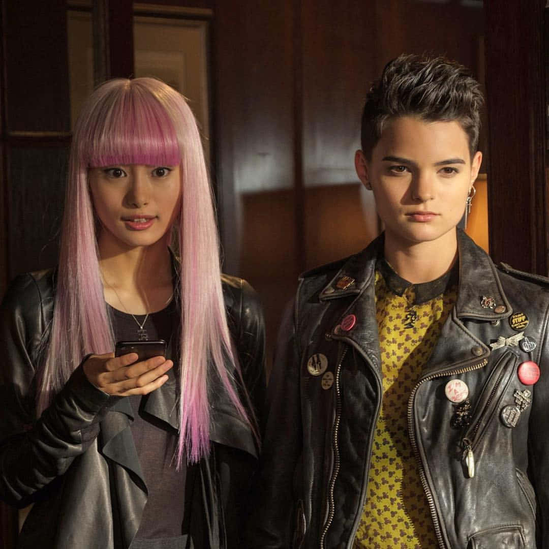 Negasonic Teenage Warhead, pink hair, leather jackets, SD Desktop Wallpaper