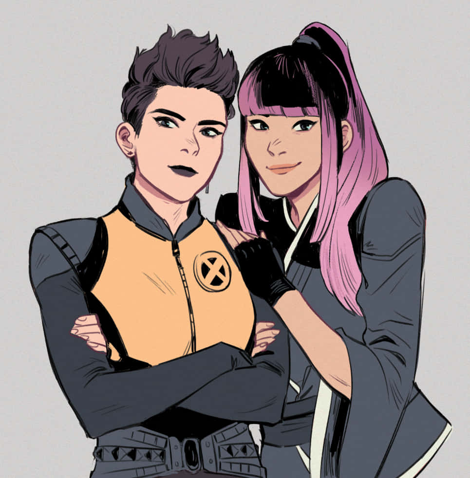 Negasonic Teenage Warhead, X-Men, anime-style, SD Phone Wallpaper