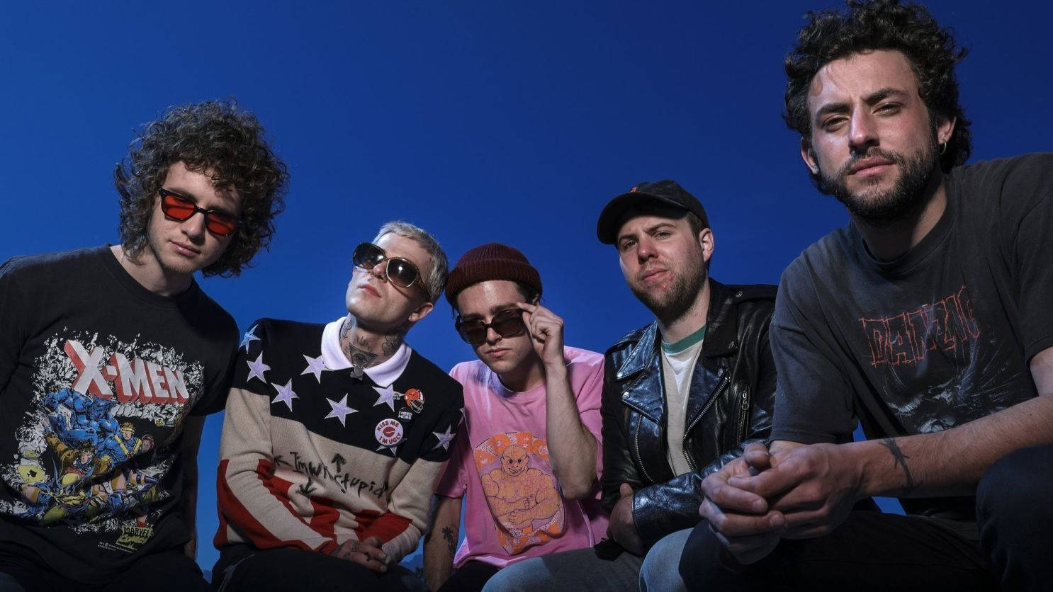 The Neighbourhood, unclouded day, solid blue studio backdrop, HD Desktop Wallpaper