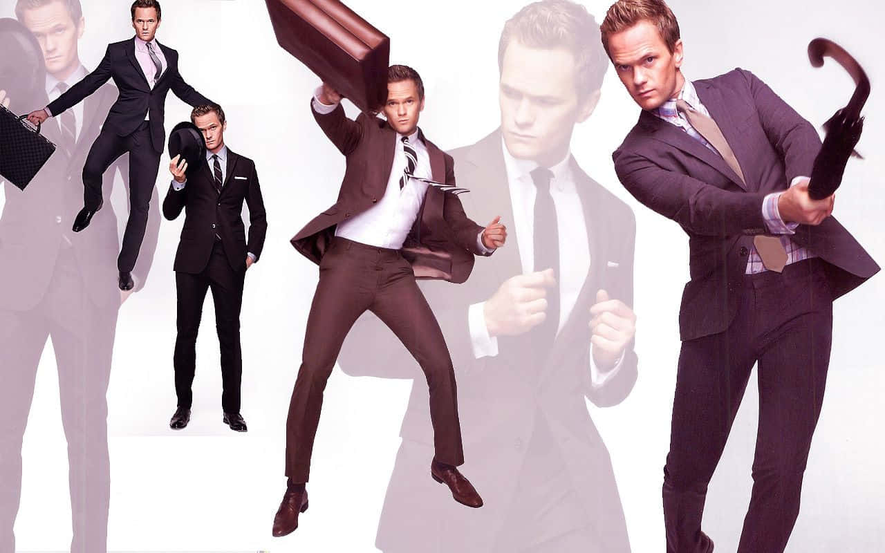 Neil Patrick Harris, suit, briefcase, HD Desktop Wallpaper
