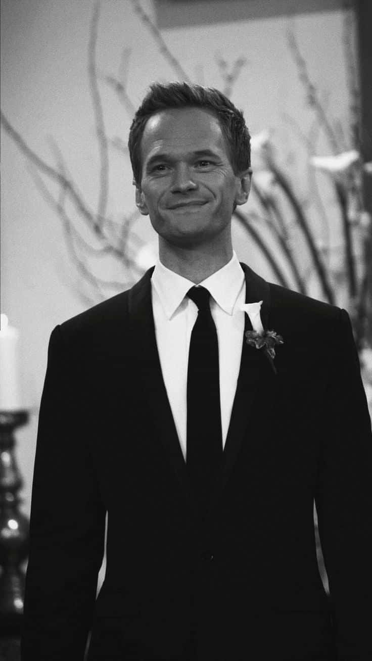 Neil Patrick Harris, black tuxedo, white boutonniere, HD Phone Wallpaper