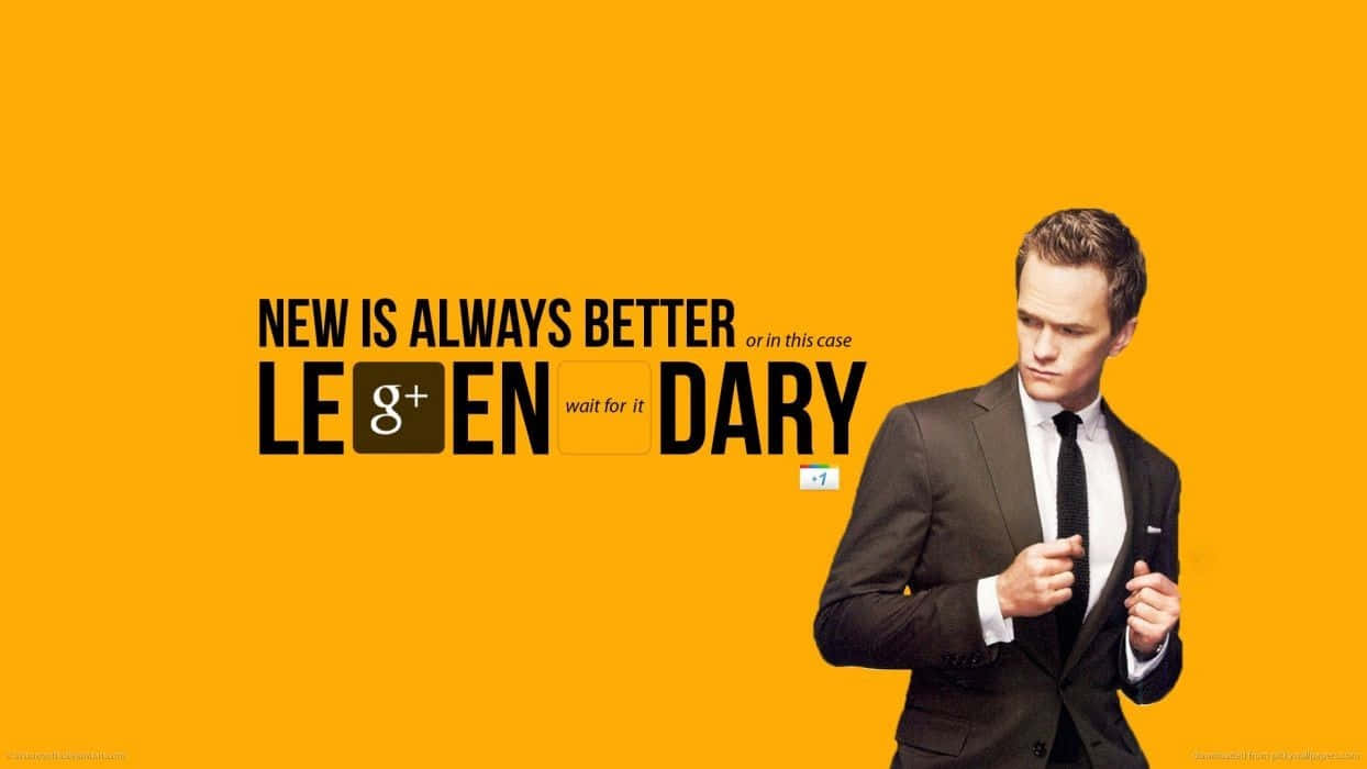Neil Patrick Harris, sharp suit, bold orange background, SD Desktop Wallpaper