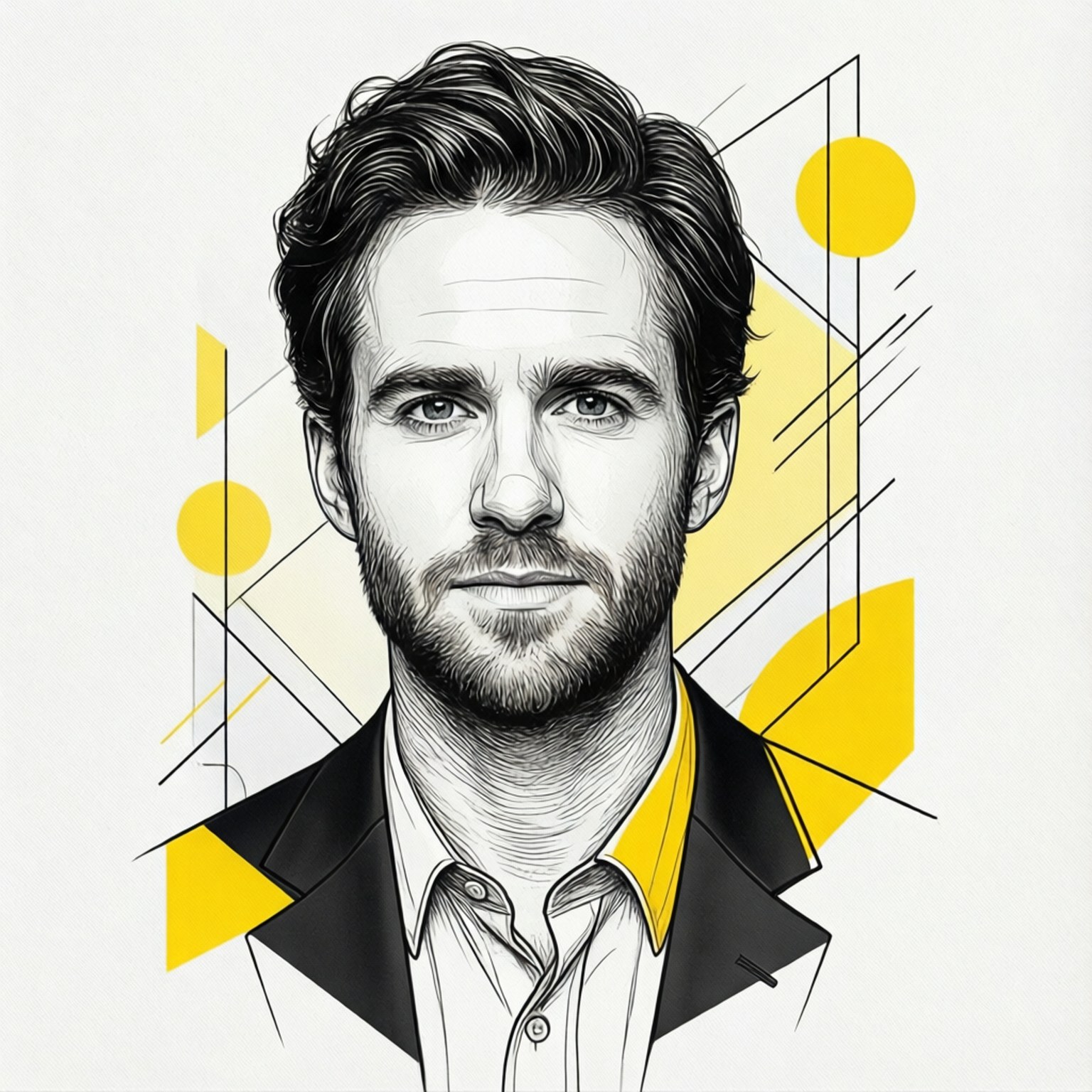 Neil Patrick Harris, geometric portrait, minimalist, HD Desktop Wallpaper