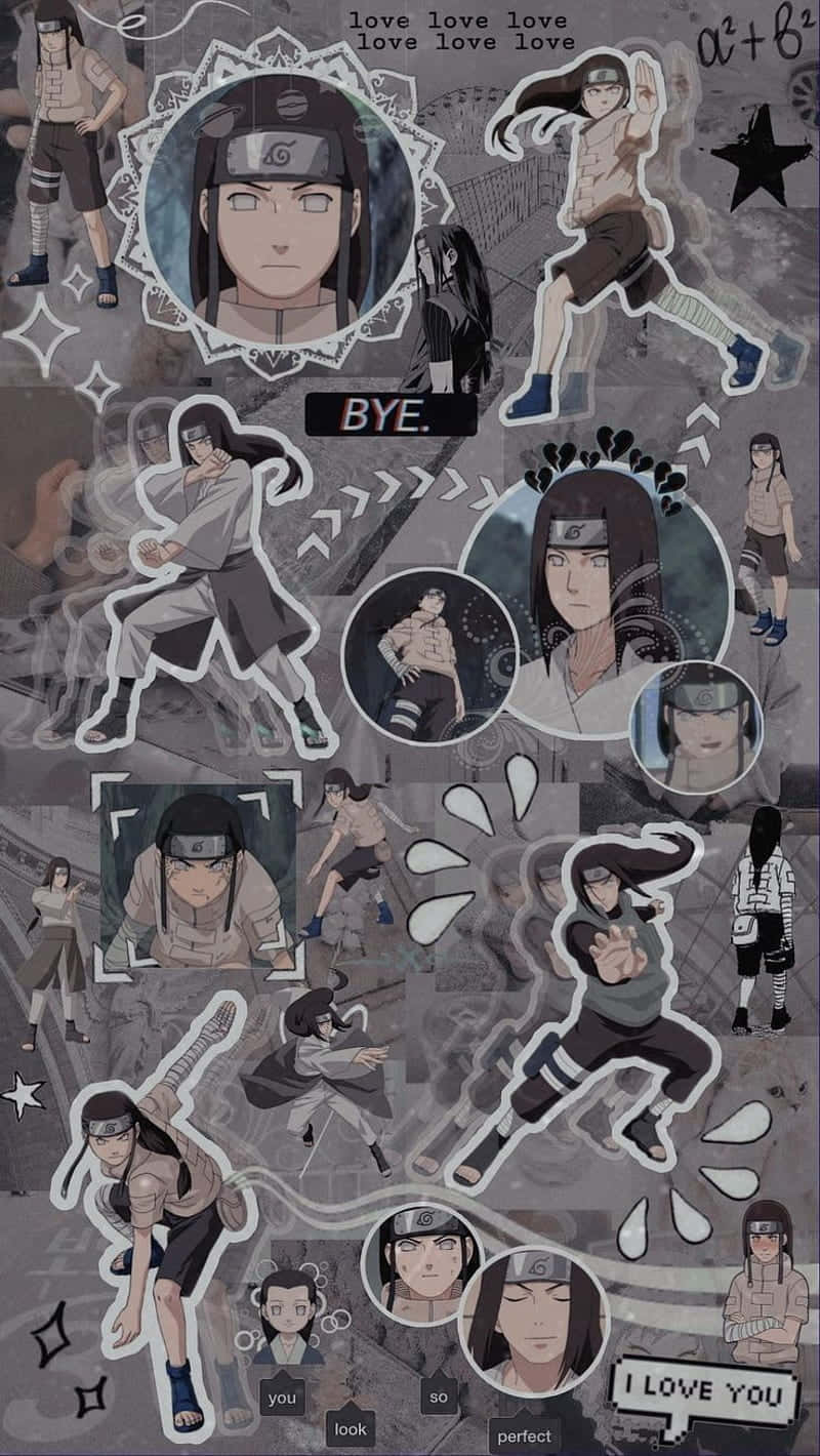 Neji Hyuga, Gray Aesthetic, anime character portraits, HD Phone Wallpaper