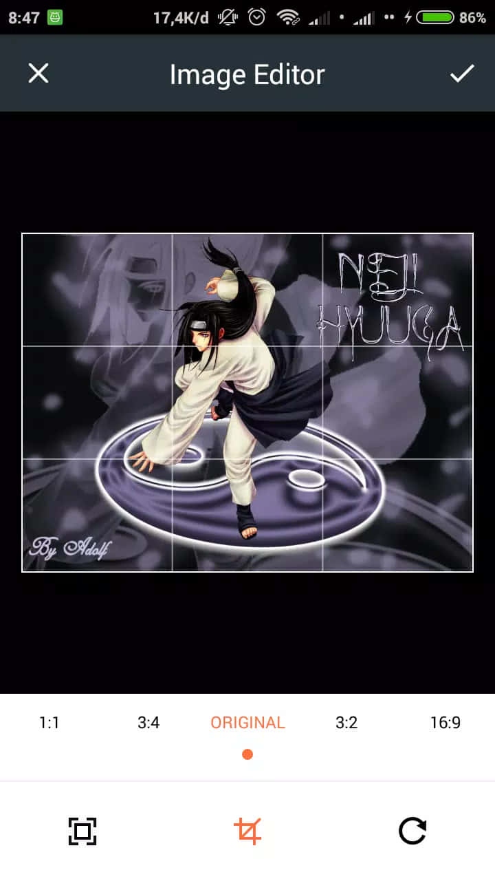 Neji Hyuga, white ninja attire, glowing purple yin yang symbol, HD Phone Wallpaper