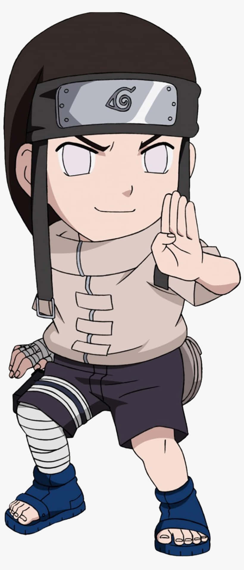 Neji Hyuga, chibi, anime ninja, HD Phone Wallpaper