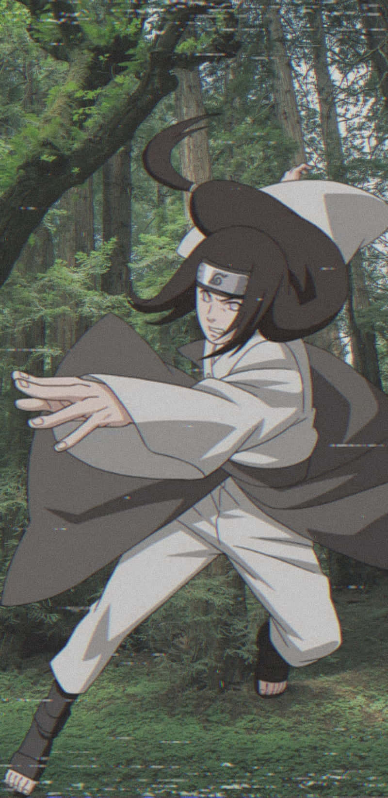 Neji Hyuga, white robes, black headband, HD Phone Wallpaper
