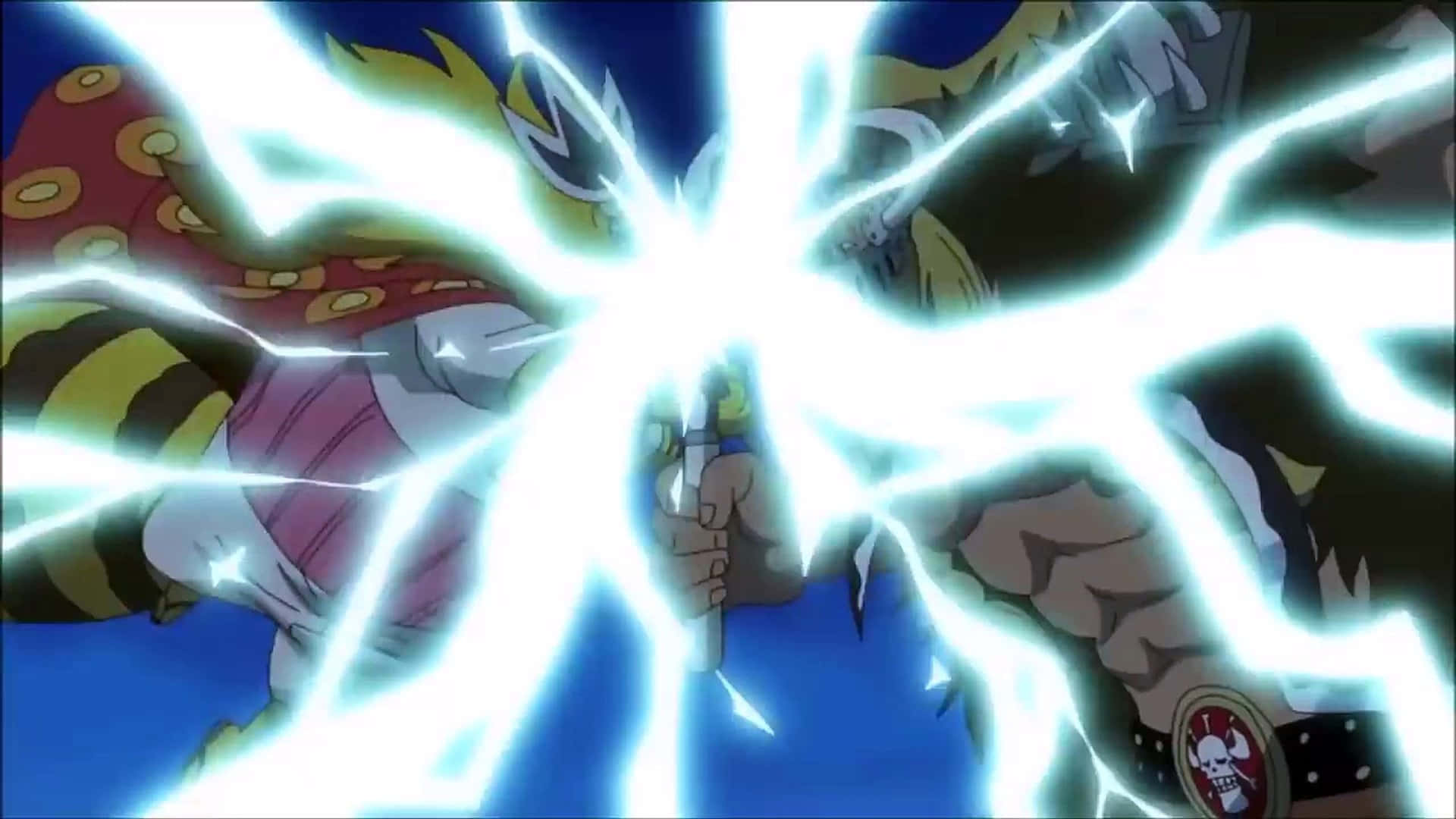 Nekomamushi, 1920 x 1080, bright blue lightning bolts, Full HD Desktop Wallpaper