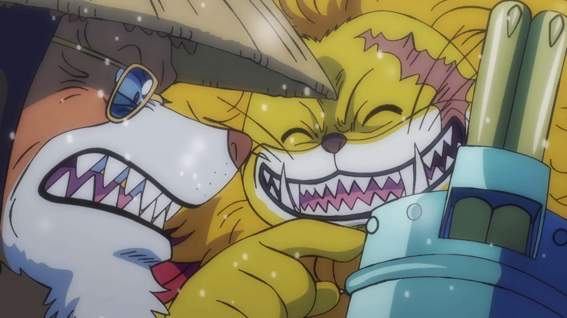 Nekomamushi, 1920 x 1080, blue weapon, Full HD Desktop Wallpaper