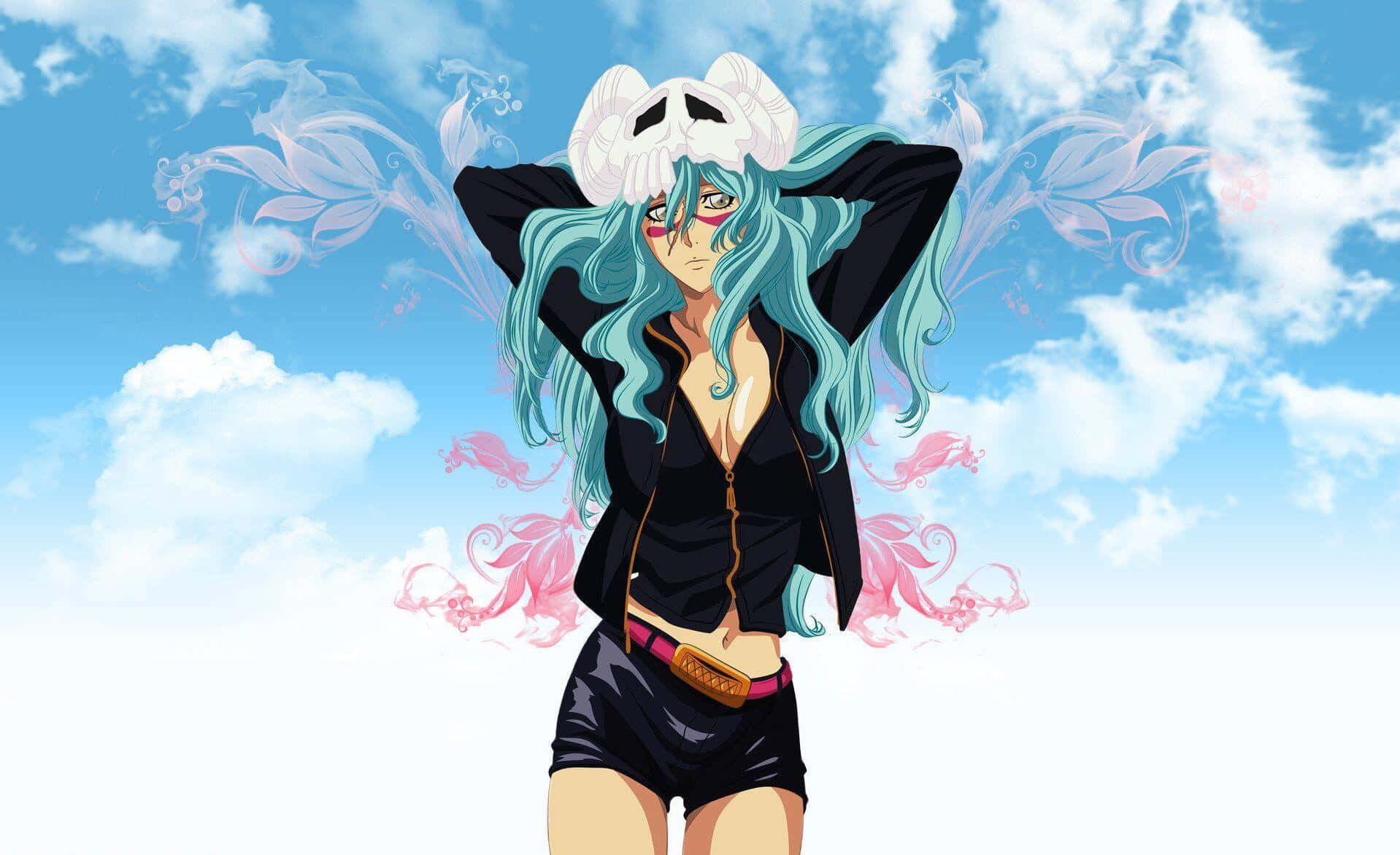 Nelliel Tu Odelschwanck, traditional Shinigami outfit, turquoise hair, HD Desktop Wallpaper