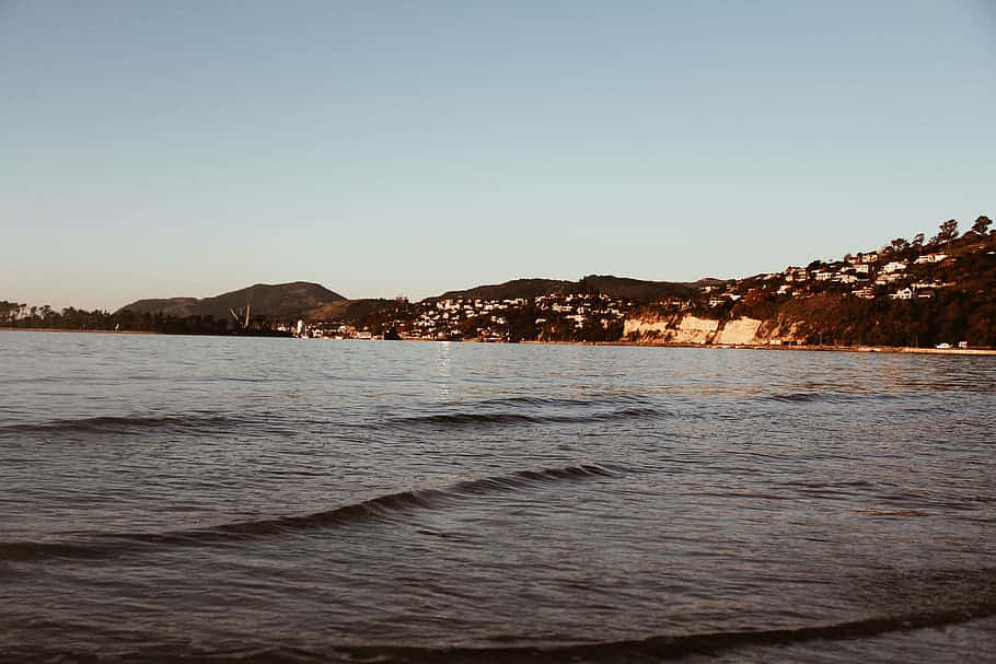 Golden Hour Seascape, Nelson, sunset, SD Desktop Wallpaper