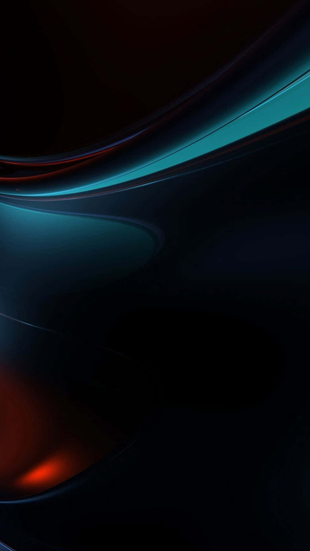 HD Abstract Neon Blue Phone, teal, red, Full HD Phone Wallpaper