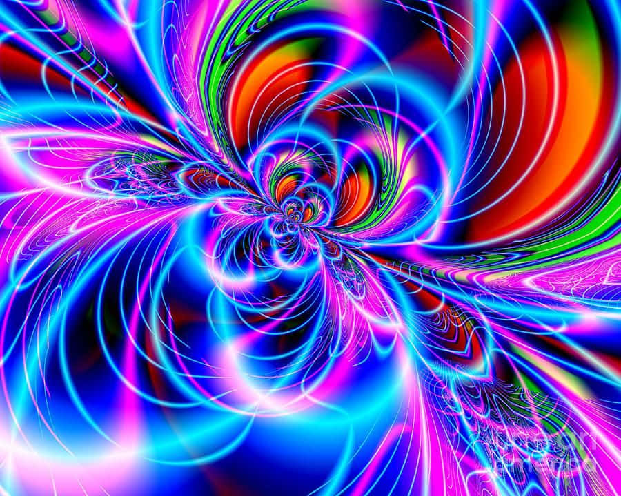 neon, blue, pink, SD Desktop Wallpaper