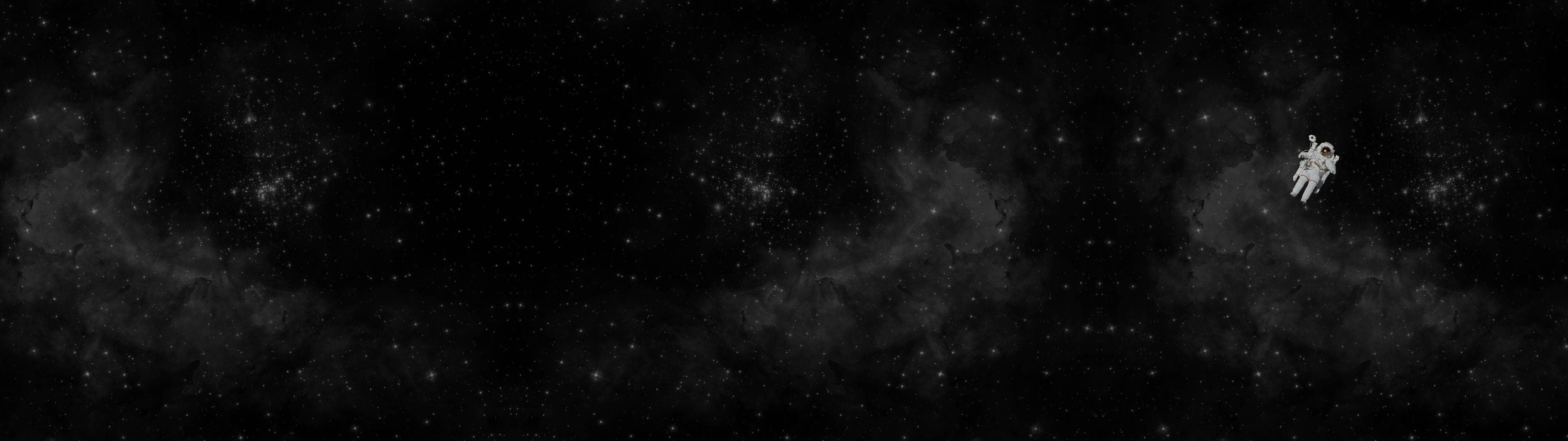 Cute Dark Space Astronaut, astronaut, vast dark cosmos, 5K Desktop Wallpaper