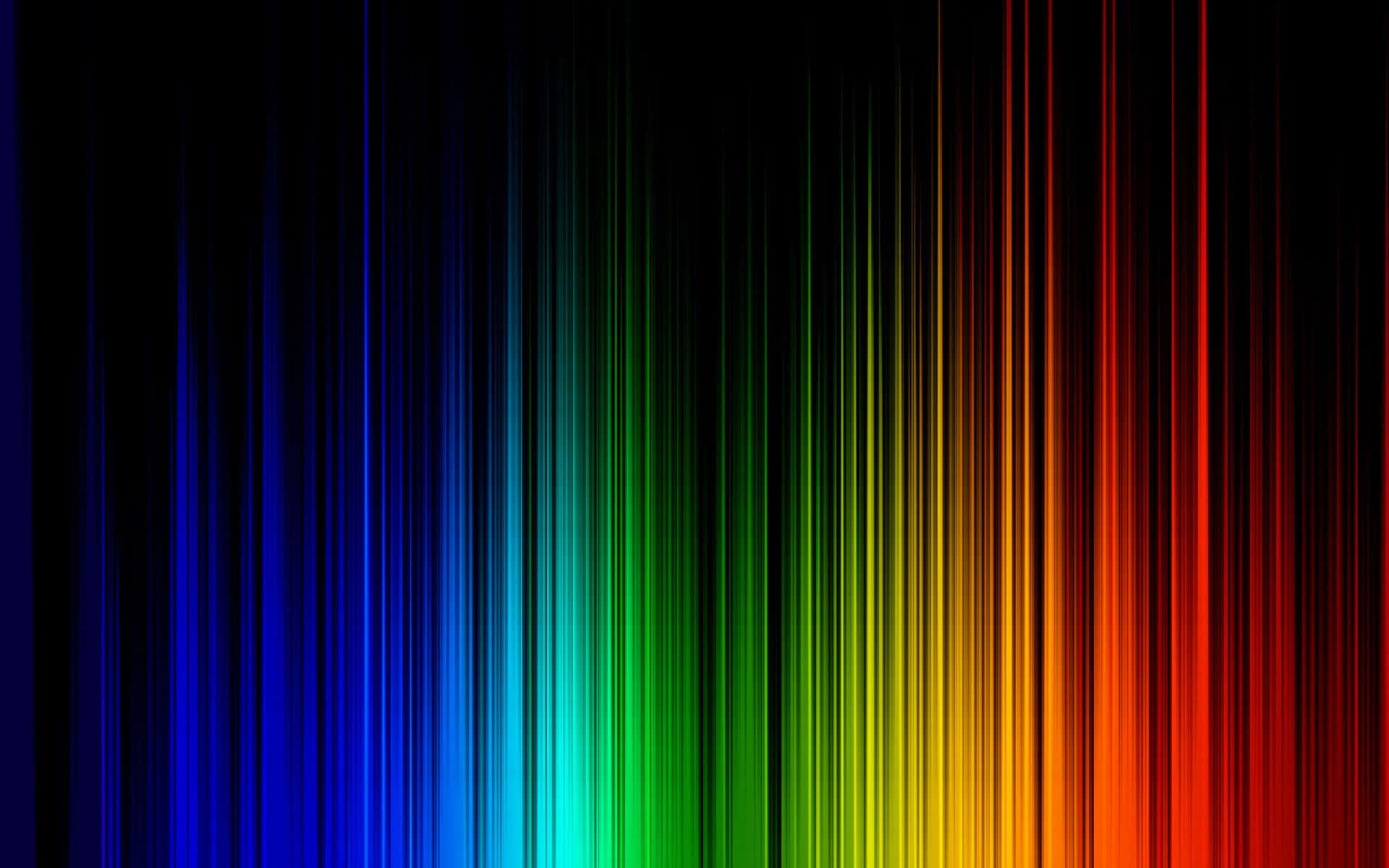 neon colors, vivid vertical rainbow stripes, deep blue, Full HD Desktop Wallpaper