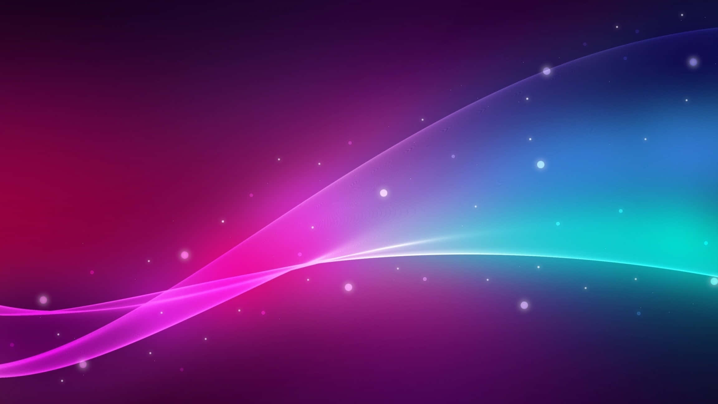 blue purple desktop, magenta to cyan, glowing particles, Full HD Desktop Wallpaper