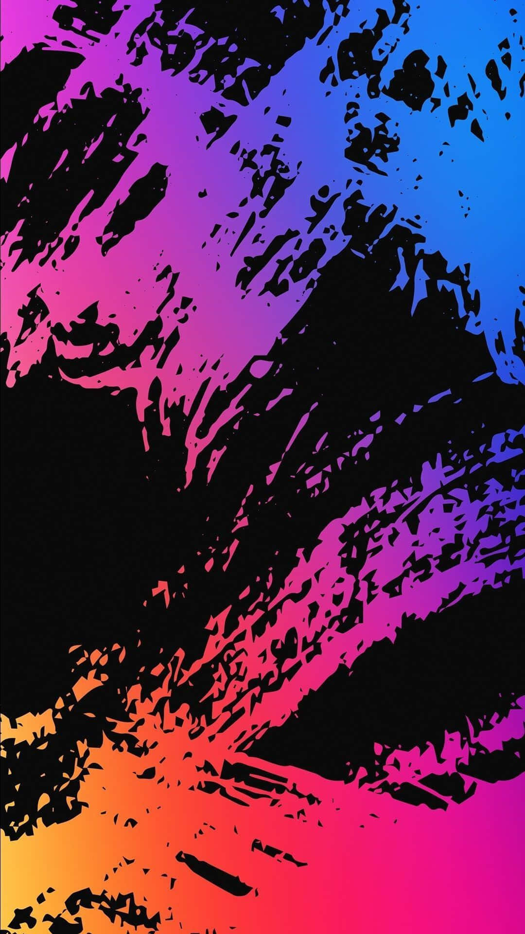 Neon Colors, magenta blue, orange, Full HD Phone Wallpaper