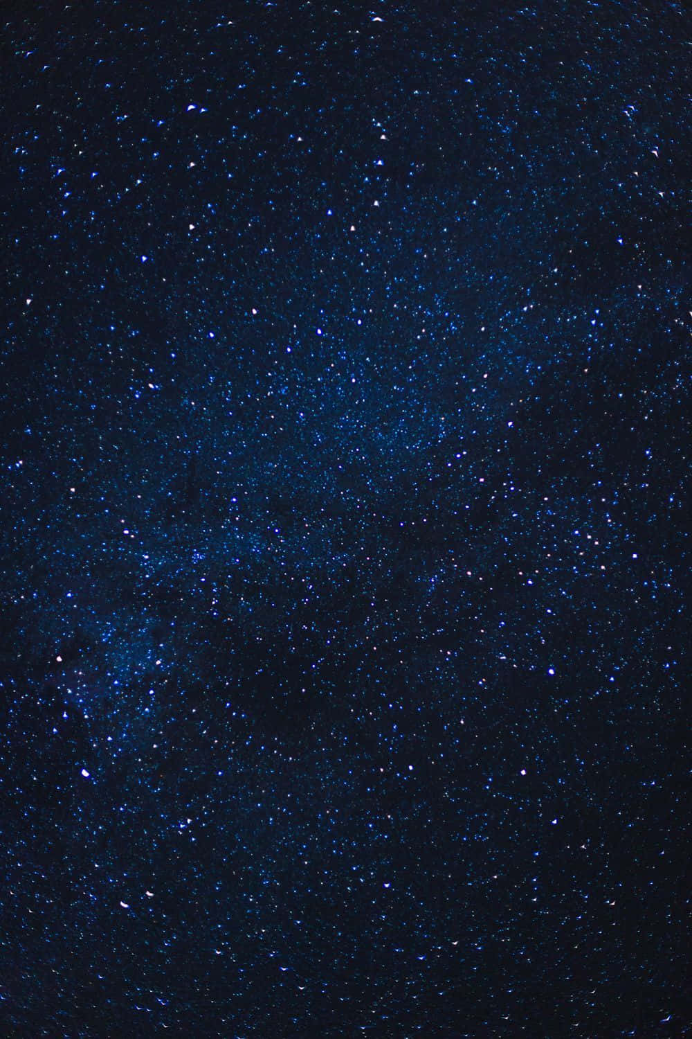 Dark Galaxy Blue Aesthetic, deep blue night sky, twinkling stars, HD Phone Wallpaper
