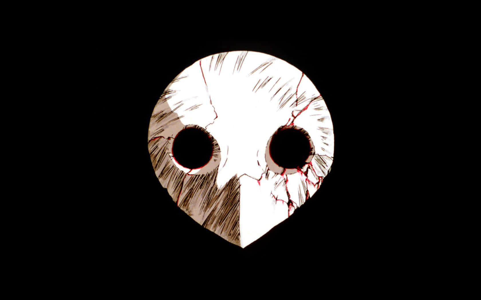 Neon Genesis Evangelion, white mask, blood-like streaks, HD Desktop Wallpaper