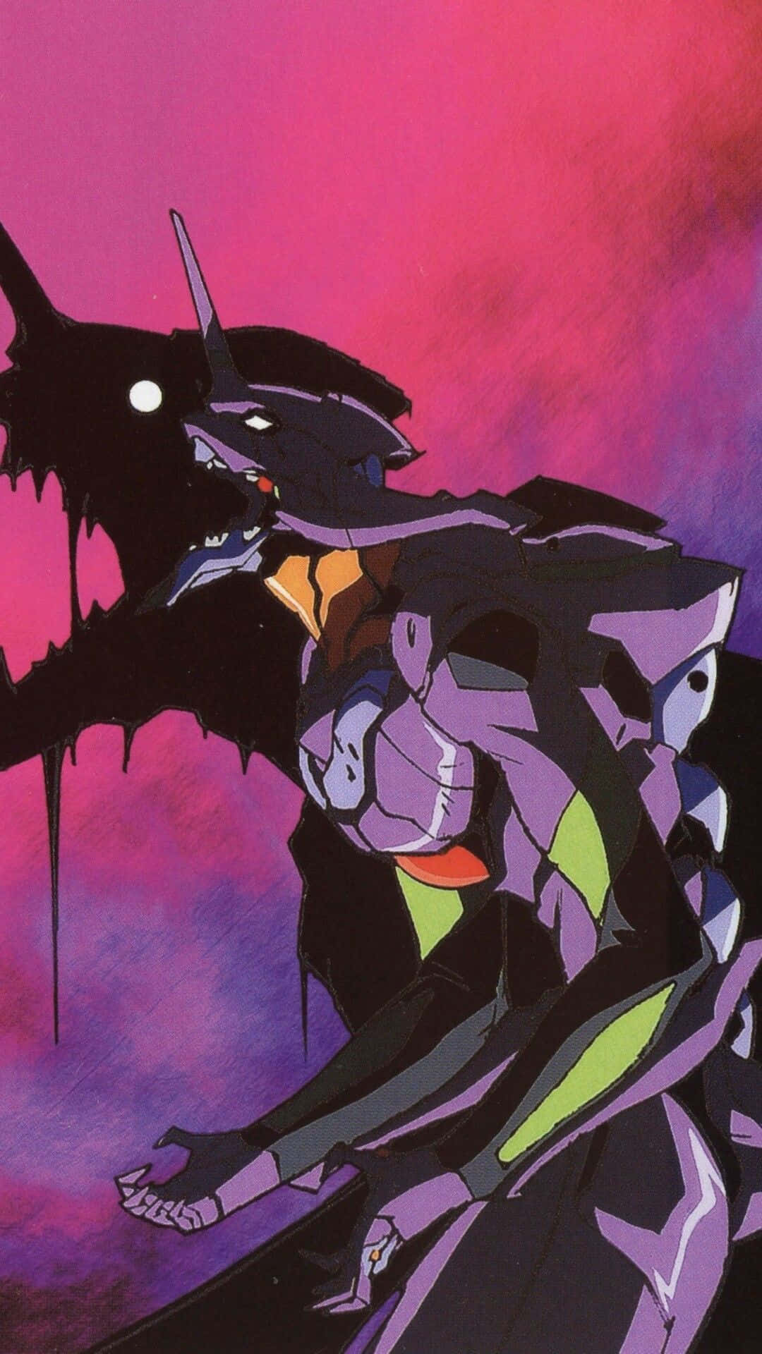 Neon Genesis Evangelion, iPhone, purple and black biomechanical monster, Full HD Phone Wallpaper