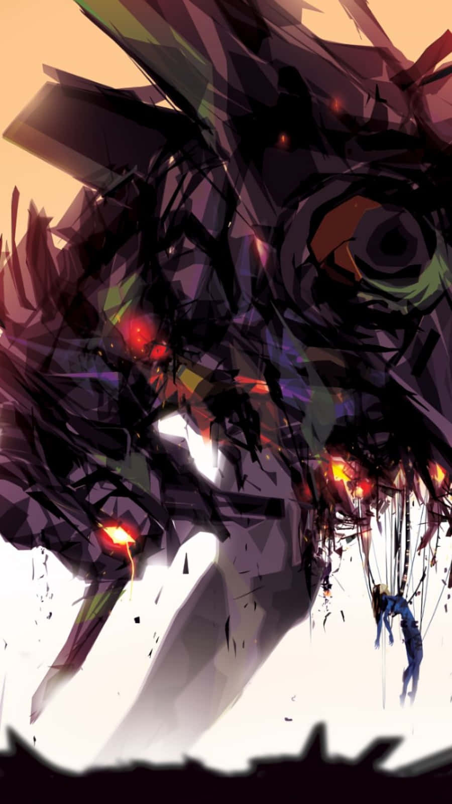 Neon Genesis Evangelion, iPhone, blue, HD Phone Wallpaper