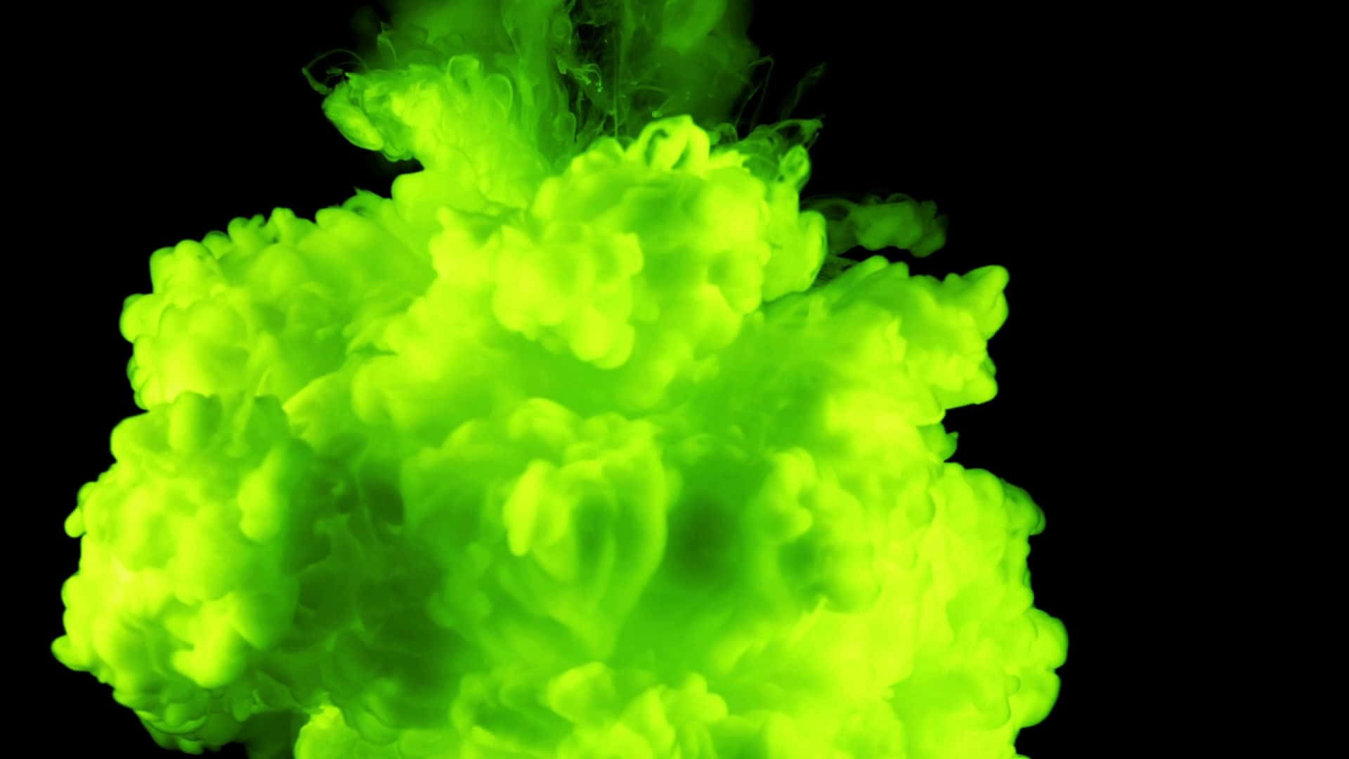 neon green, yellow green smoke, black background, Full HD Desktop Wallpaper