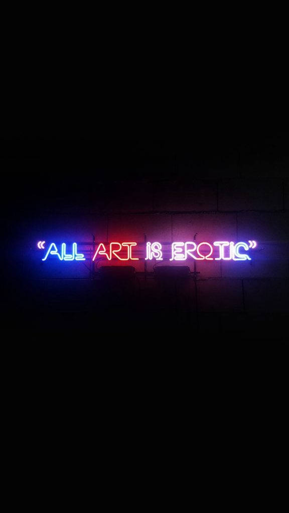 ALL ART IS EROTIC, blue, red, SD Phone Wallpaper