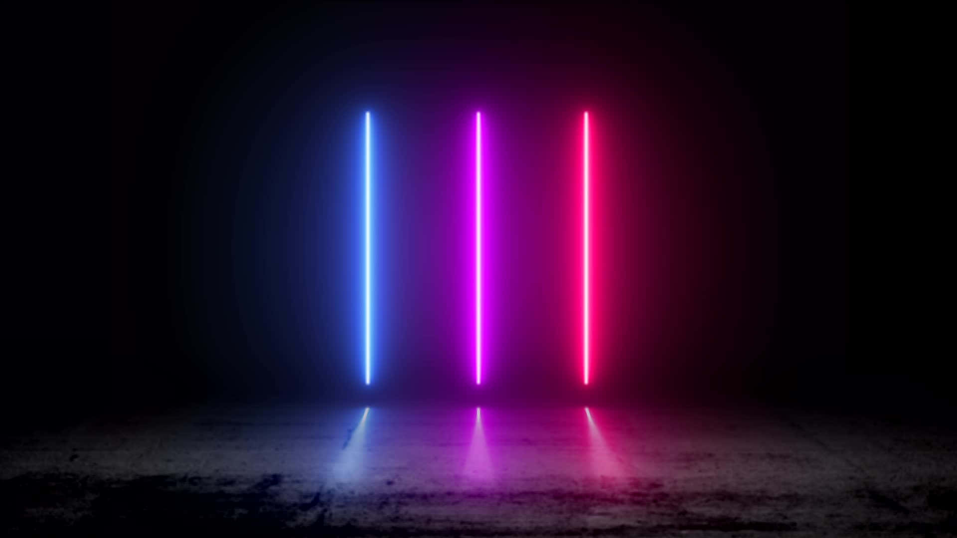 neon tubes, blue, pink, Full HD Desktop Wallpaper