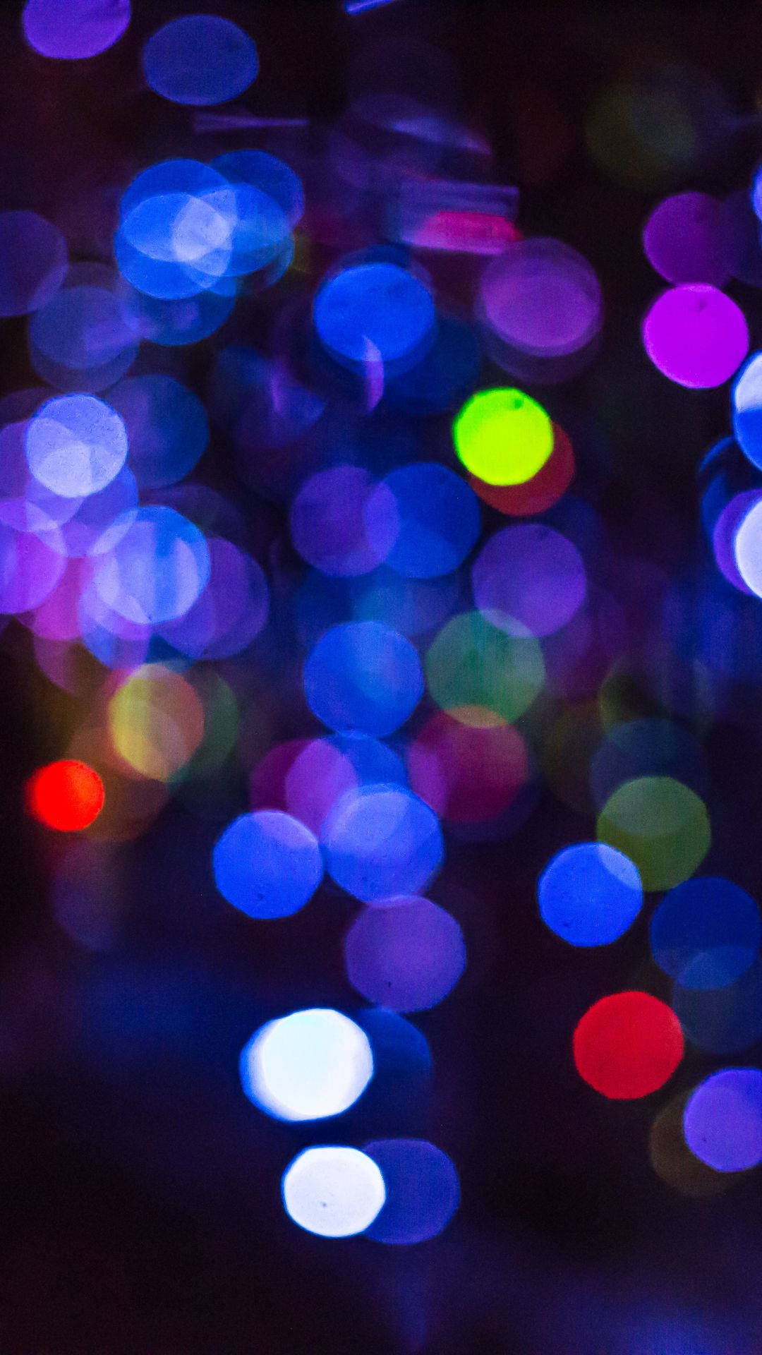 Neon Light Dots, blues, purples, Full HD Phone Wallpaper