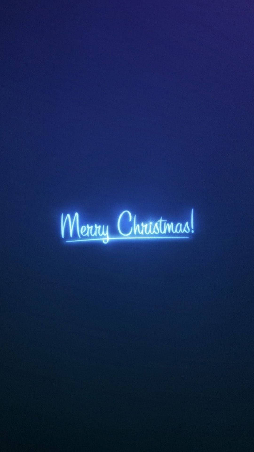Merry Christmas!, neon blue, iPhone, Full HD Phone Wallpaper