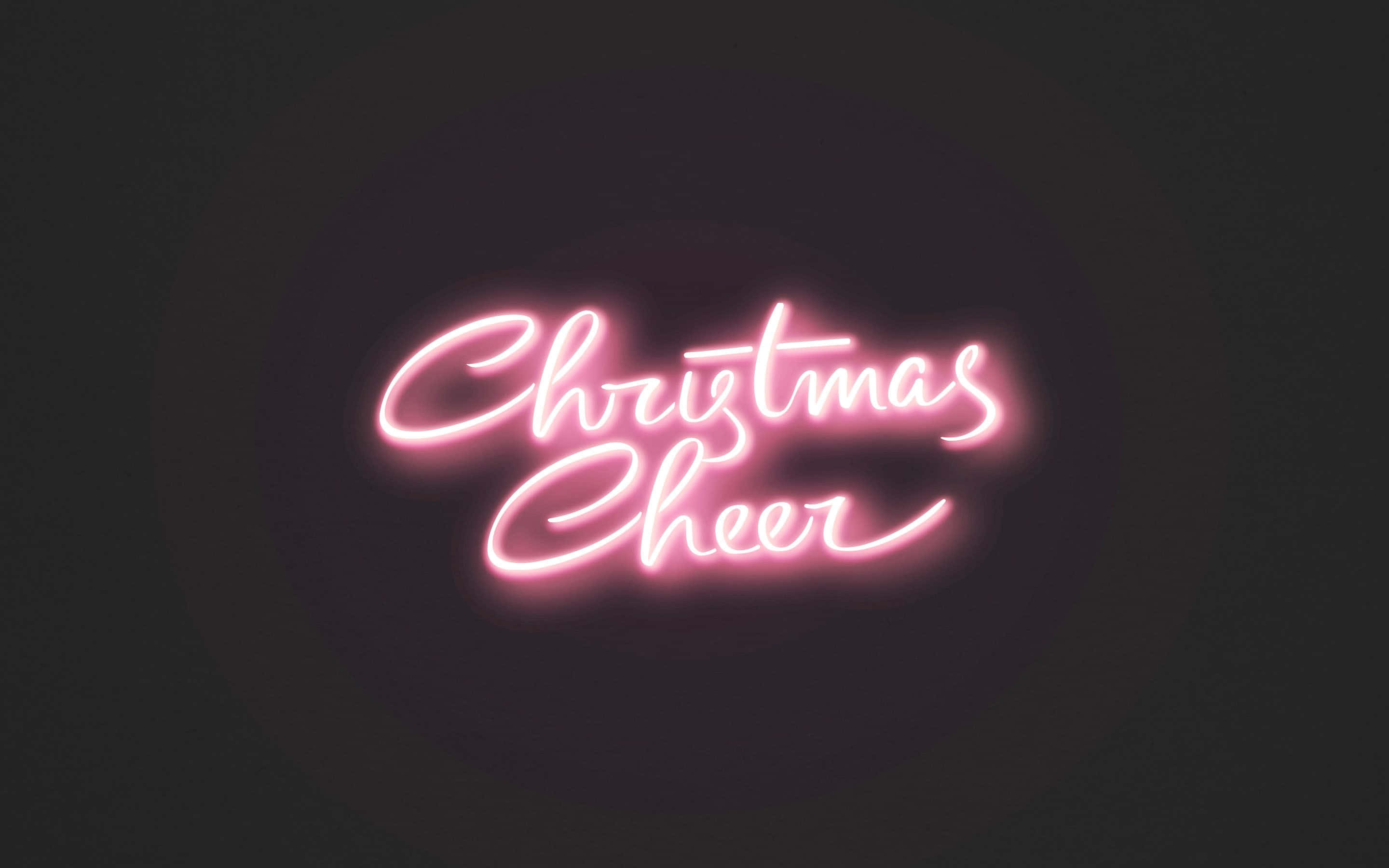 Neon Lights Tumblr Laptop, pink neon sign, Christmas Cheer, 2K Desktop Wallpaper