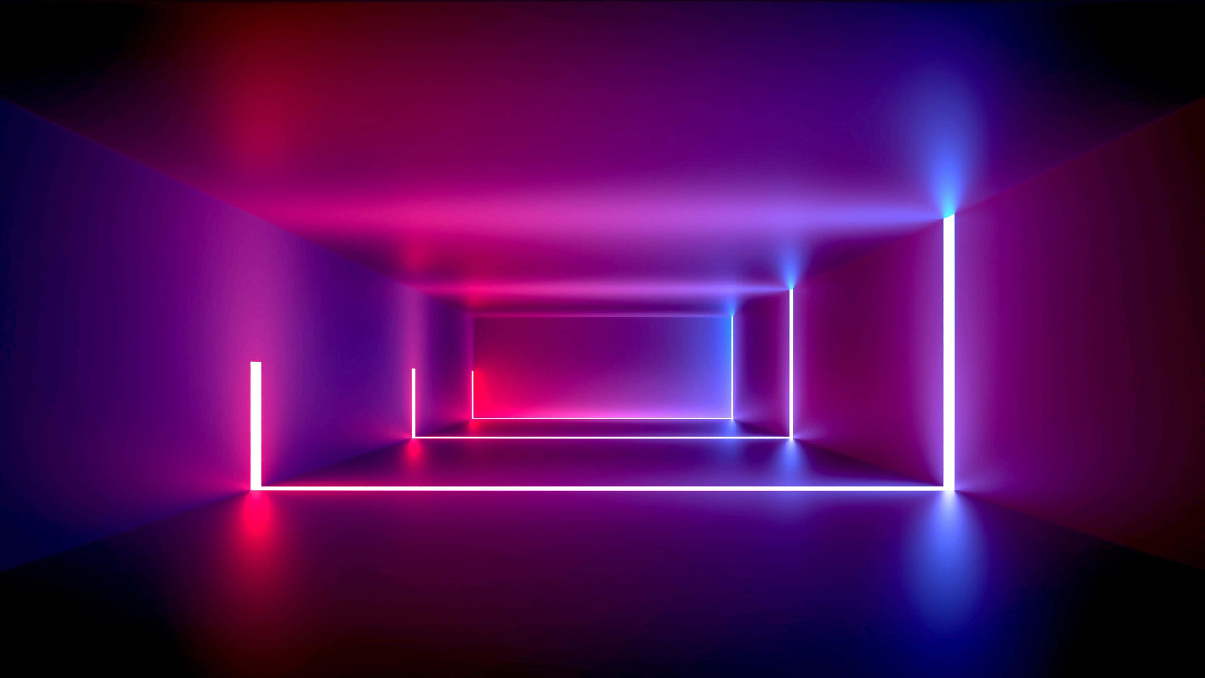 Neon Lights Tumblr Laptop, pink, blue, 4K Desktop Wallpaper