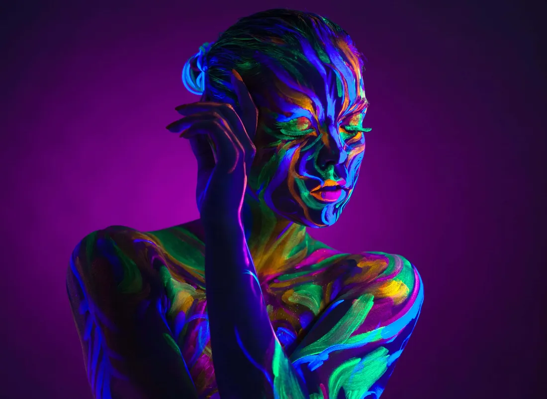 Neon Makeup Black Light