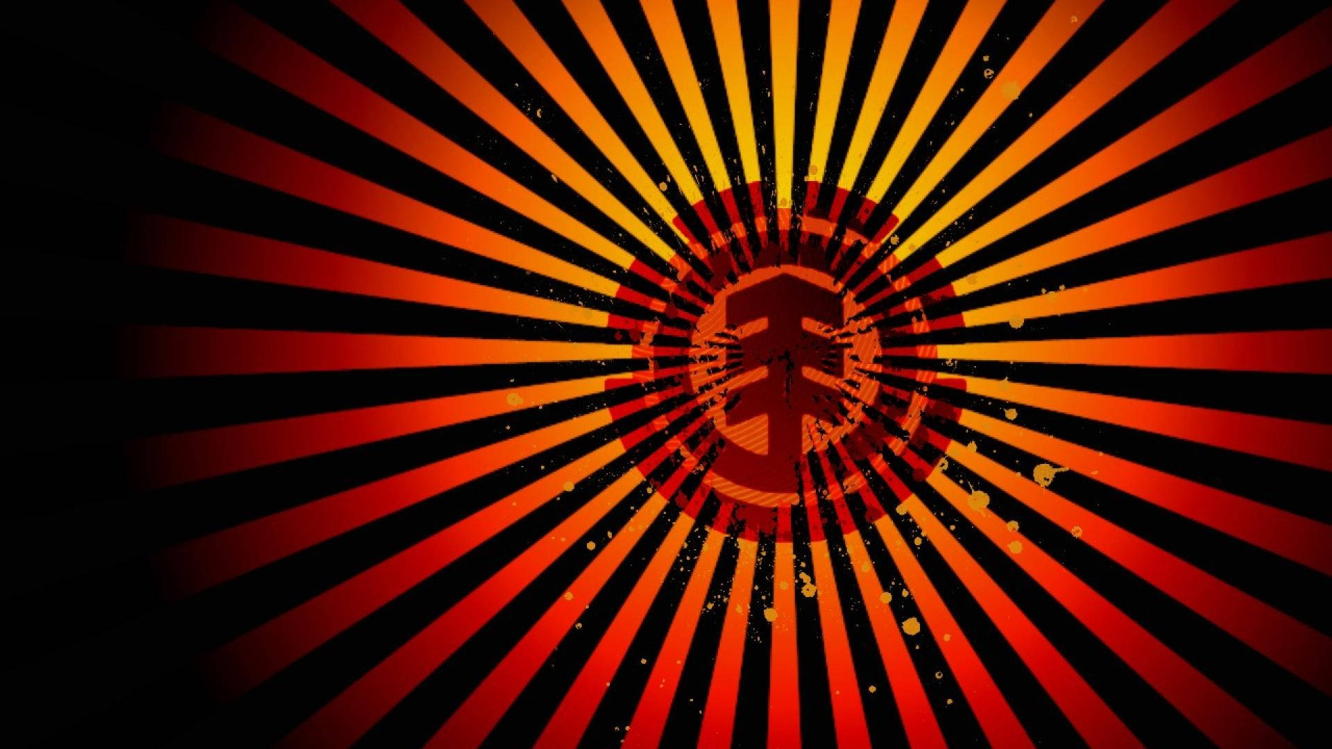 Neon Orange, dollar sign, fiery orange, Full HD Desktop Wallpaper