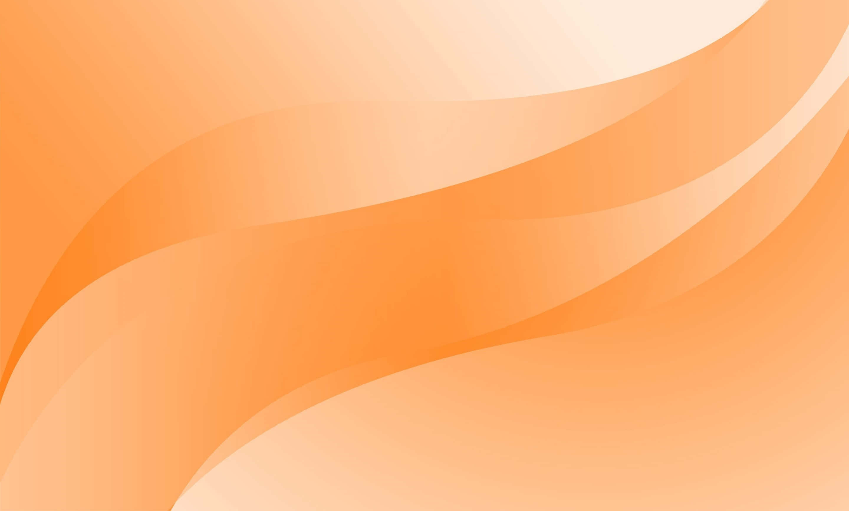 Pastel Orange, soft flowing orange waves, smooth gradient abstract background, 2K Desktop Wallpaper