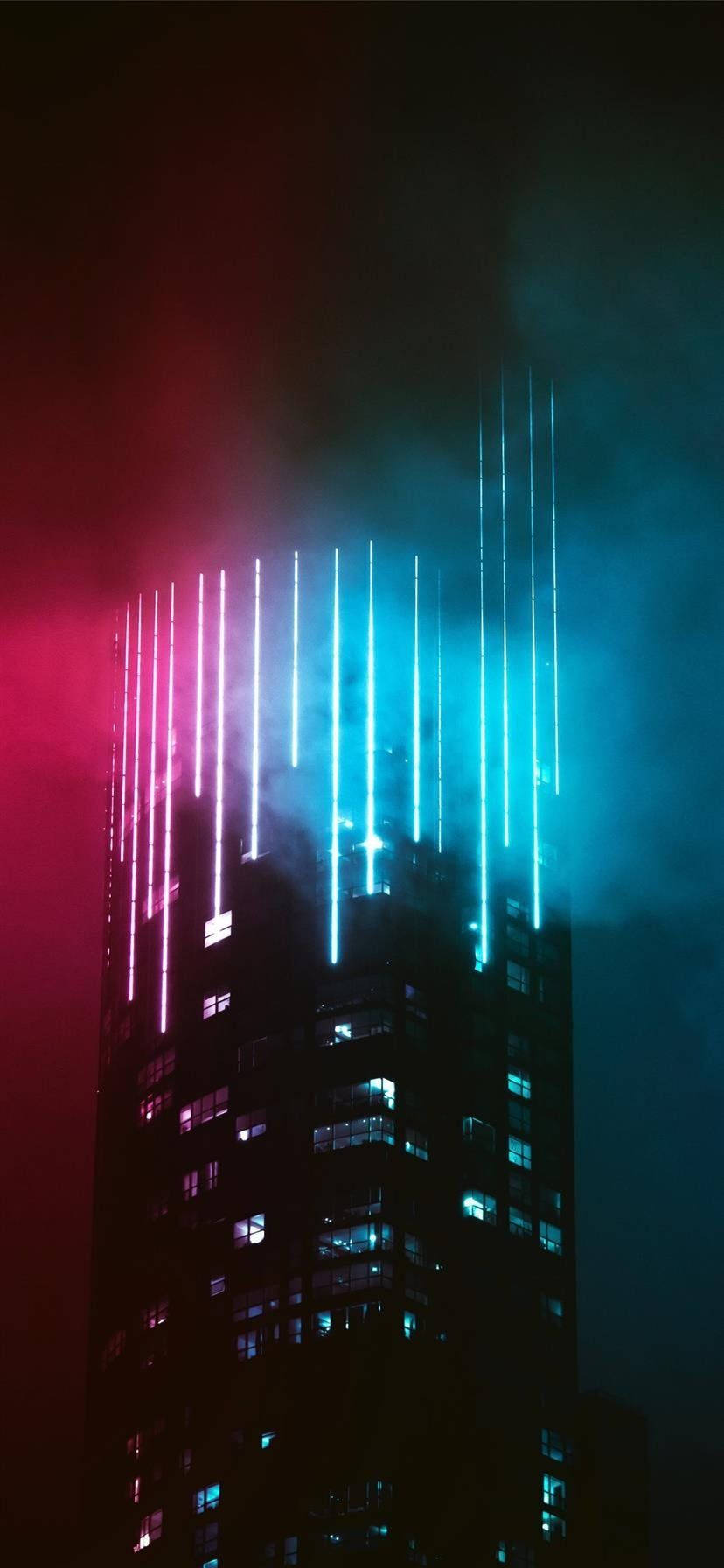iPhone 11, neon lights, pink, HD Phone Wallpaper