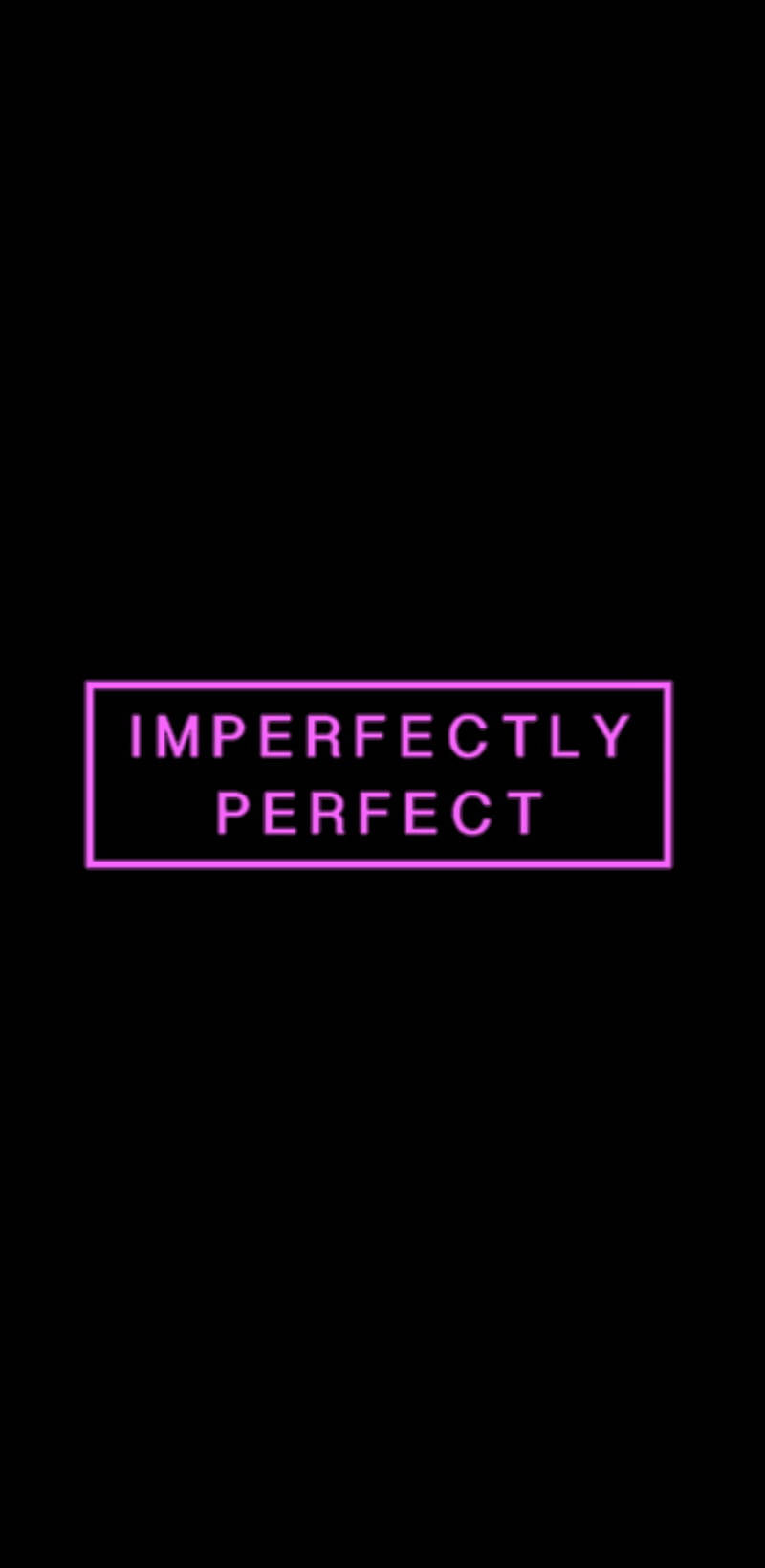 pink neon, imperfectly perfect, rectangle, HD Phone Wallpaper