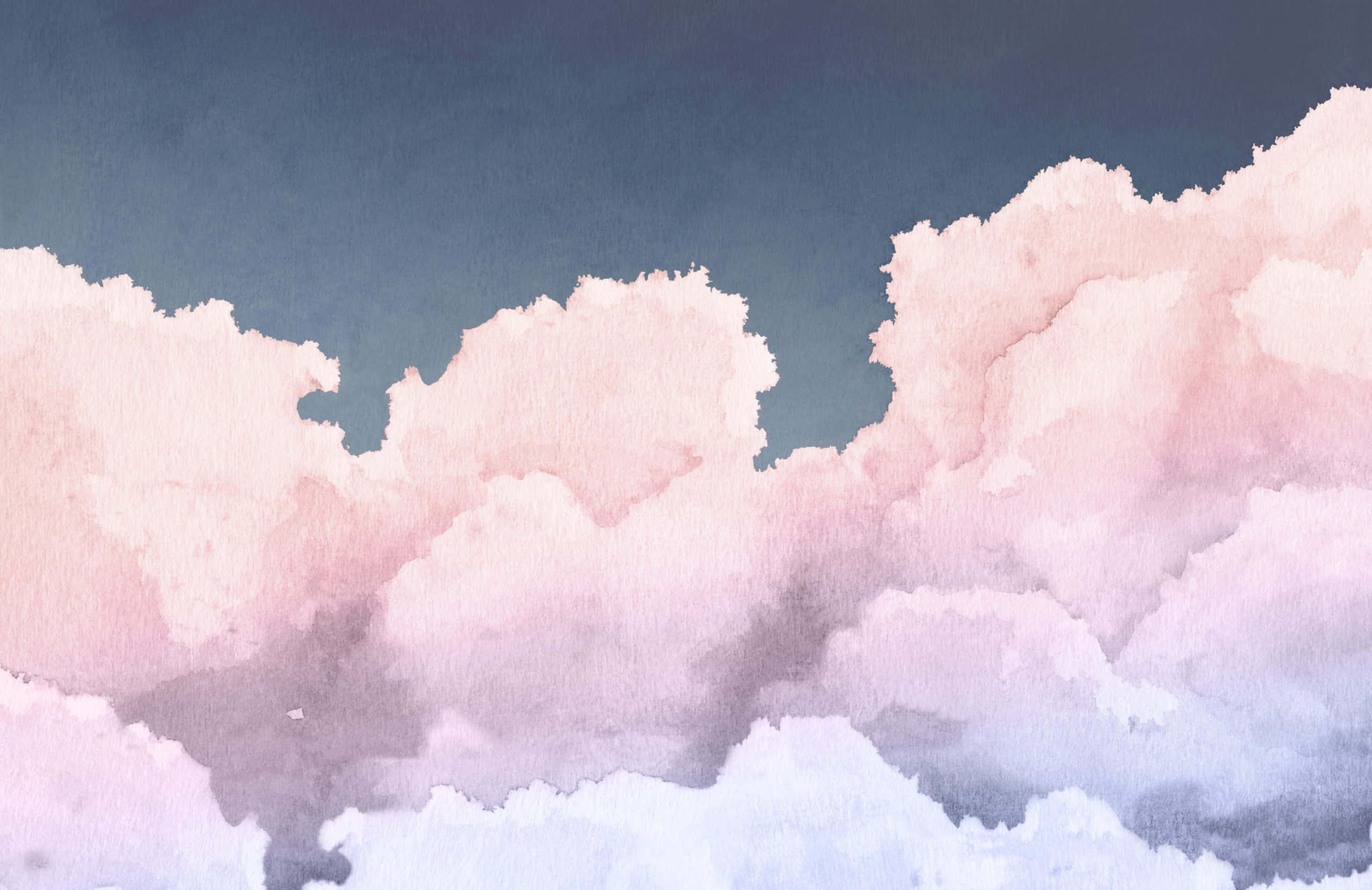 pastel blue, pink swirls, soft pink, 2K Desktop Wallpaper