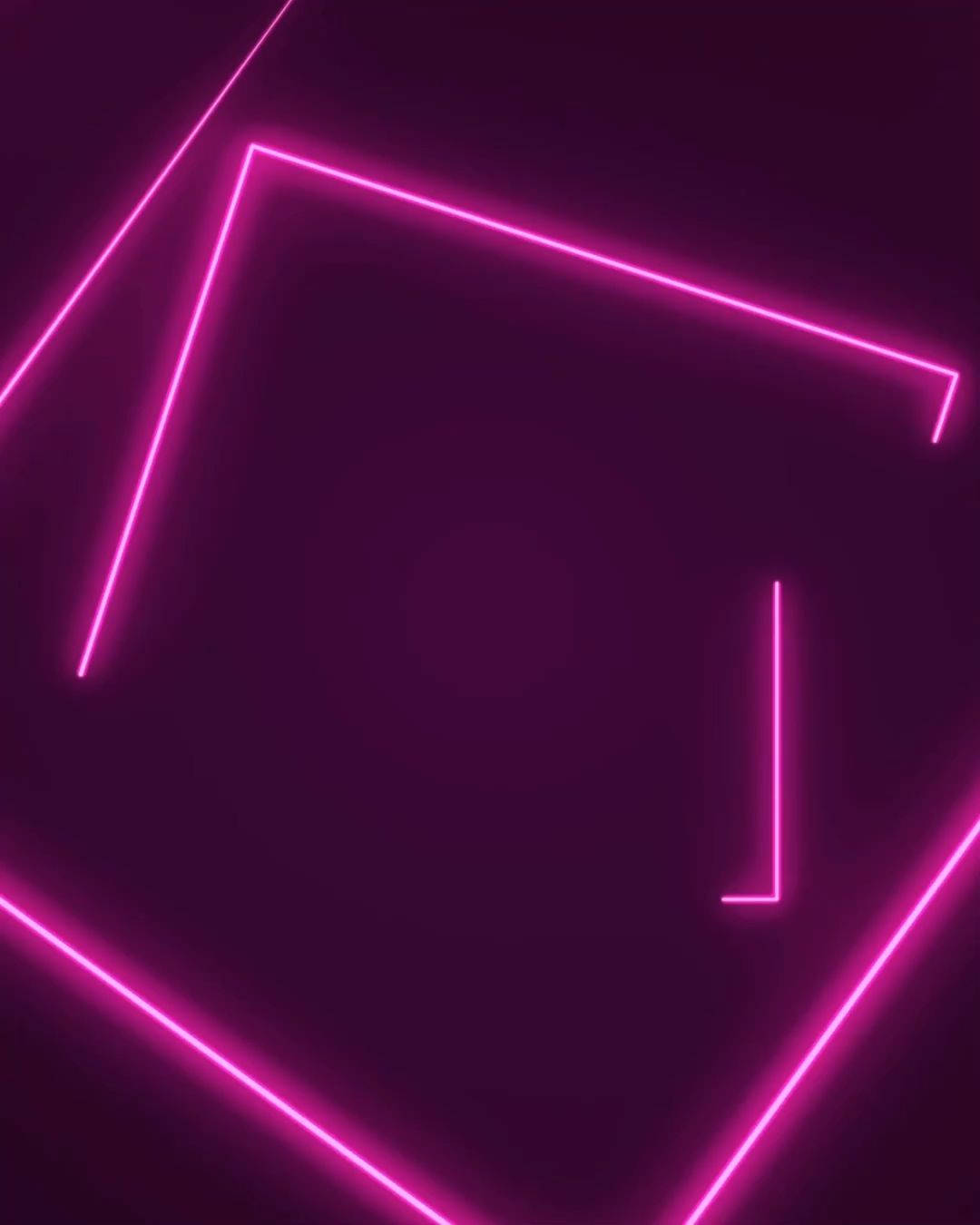Neon Pink, vibrant pink neon lines, abstract geometric shapes, HD Phone Wallpaper