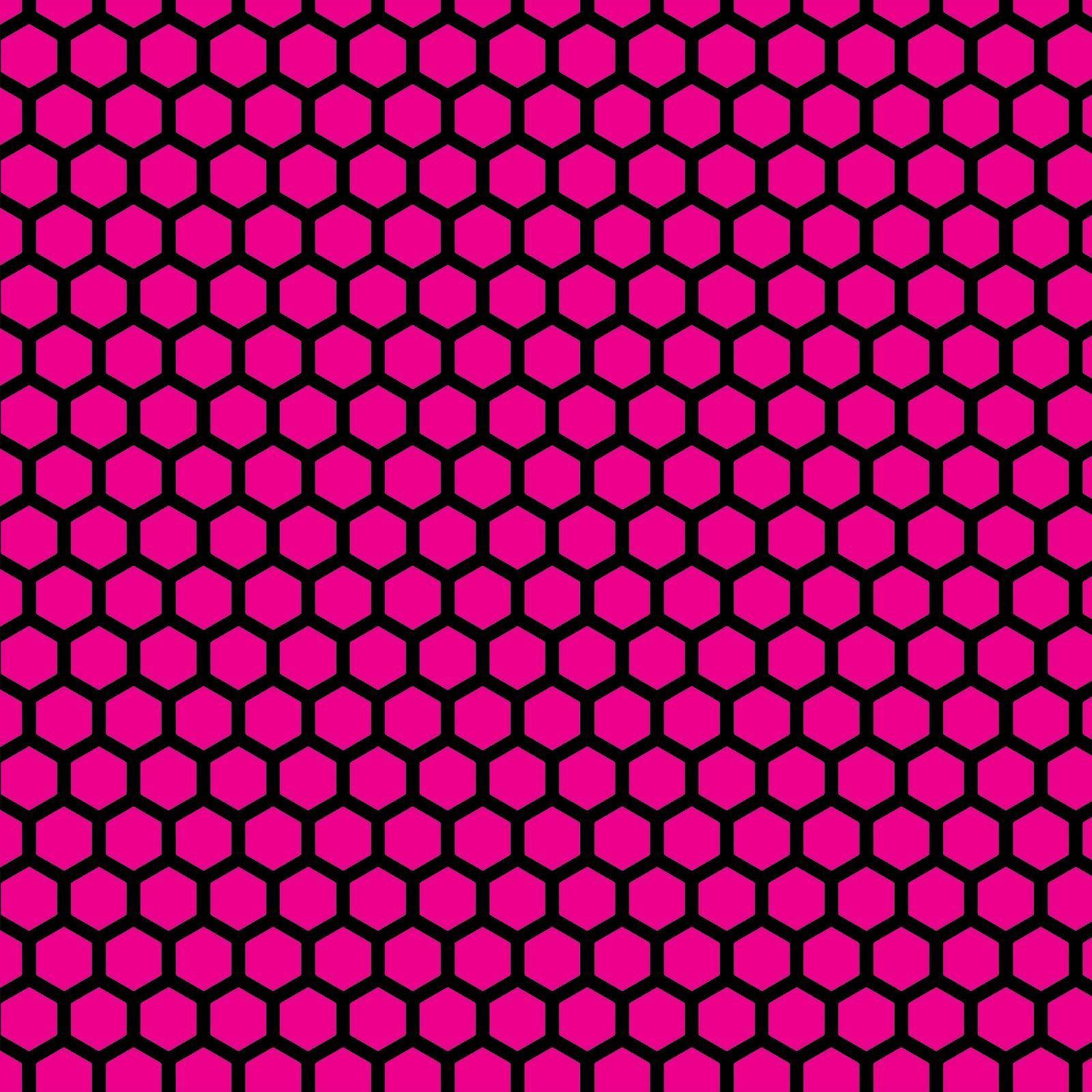 Neon Pink, honeycomb pattern, vibrant pink, HD Desktop Wallpaper
