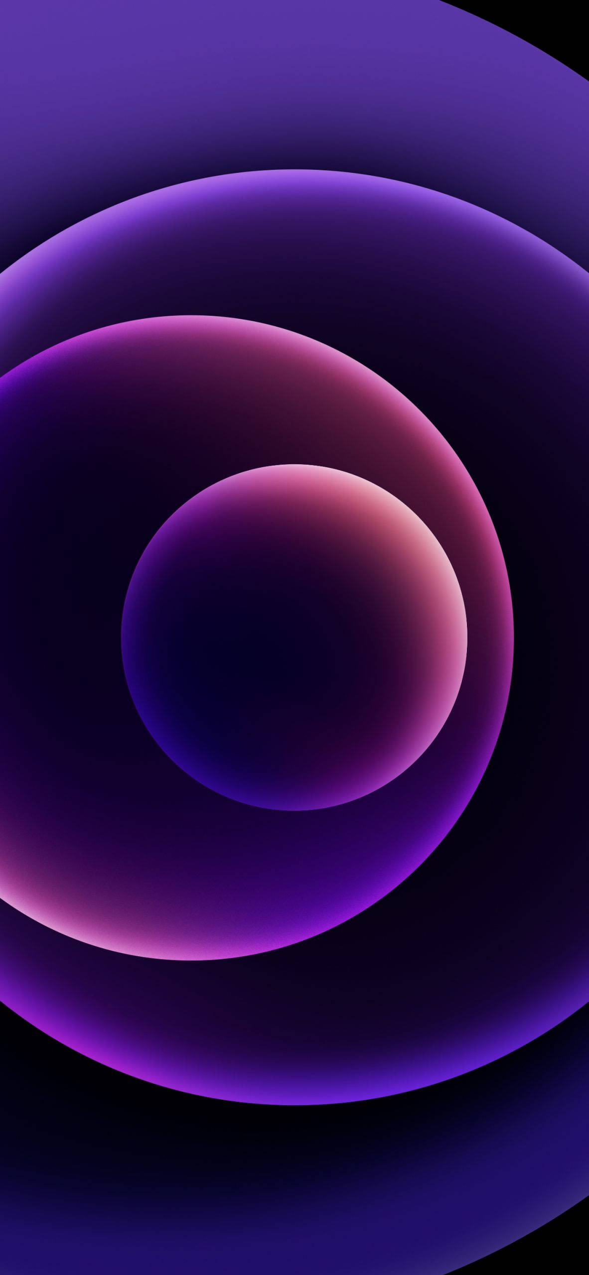 abstract circles, neon purple, iPhone, 2K Phone Wallpaper