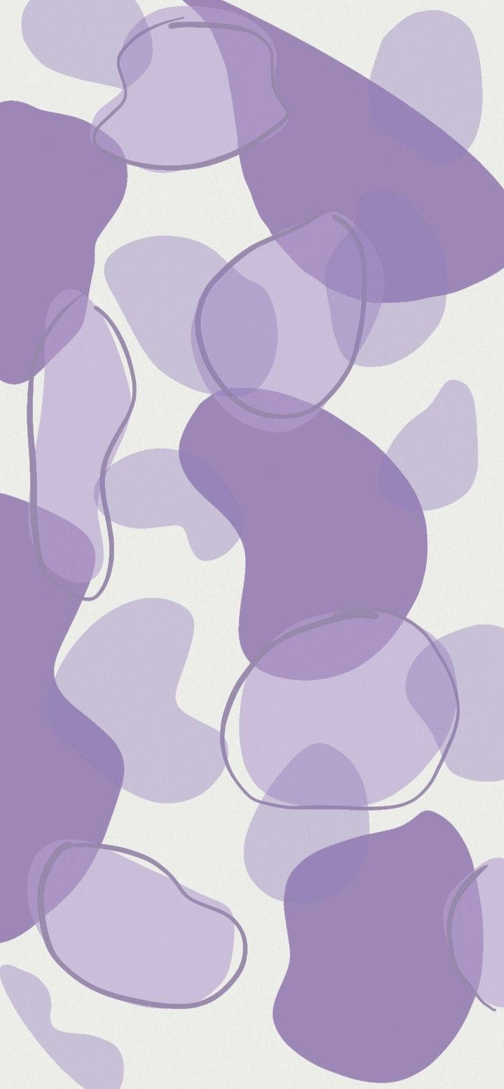 Neon Purple iPhone, glowing in the dark, abstract purple organic shapes, HD Phone Wallpaper