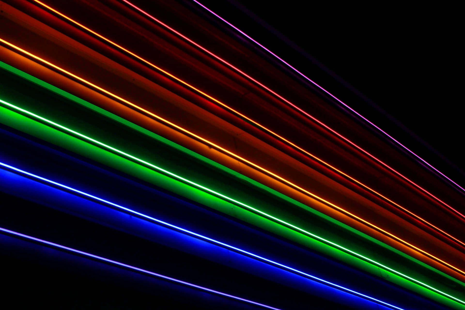 neon light, red, green, Full HD Desktop Wallpaper